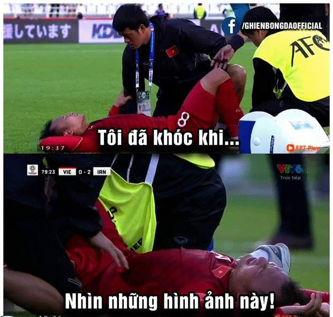 CĐV bật khóc khi Trọng Hoàng gặp chấn thương, nằm sân rơi nước mắt-1