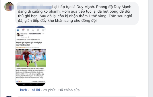 CĐV vào tận ảnh của bạn gái Duy Mạnh chửi bới, Văn Lâm lại nhận được phản ứng trái ngược-3