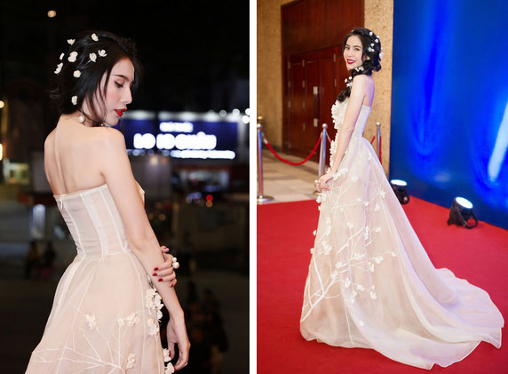 Thủy Tiên dạo này cứ chăm cài hoa gắn lá lên đầu, khiến dân tình phải trầm trồ: tiên nữ là có thật-2