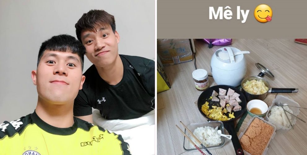 Văn Thanh cứ thỏa thích nấu nướng, việc rửa bát cứ để Đình Trọng lo-1