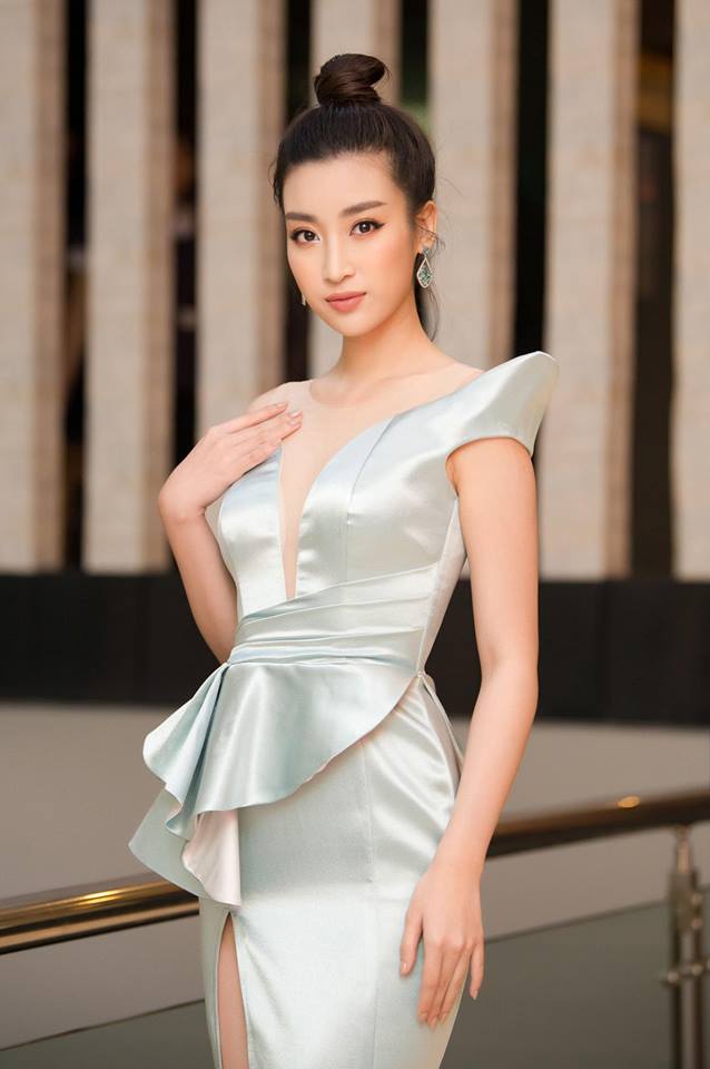 Hoa hậu Đỗ Mỹ Linh mê hoặc với tóc búi cao đầy thần thái-5