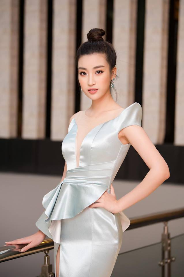 Hoa hậu Đỗ Mỹ Linh mê hoặc với tóc búi cao đầy thần thái-9