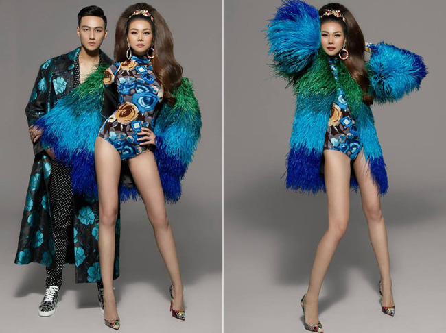 Nhờ đôi chân 1m12 mà Thanh Hằng ăn đứt” Hoàng Thùy và H’Hen Niê khi diện áo lông sắc màu-3