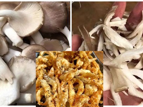 Chỉ vài phút là xong ngay món nấm chiên giòn đang sốt xình xịch ở nhiều quán ăn