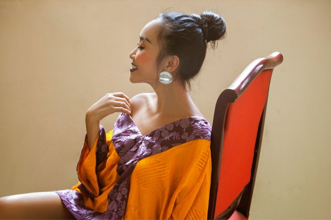 Đoan Trang nhẹ nhàng, bay bổng tạo dáng bên con gái-2