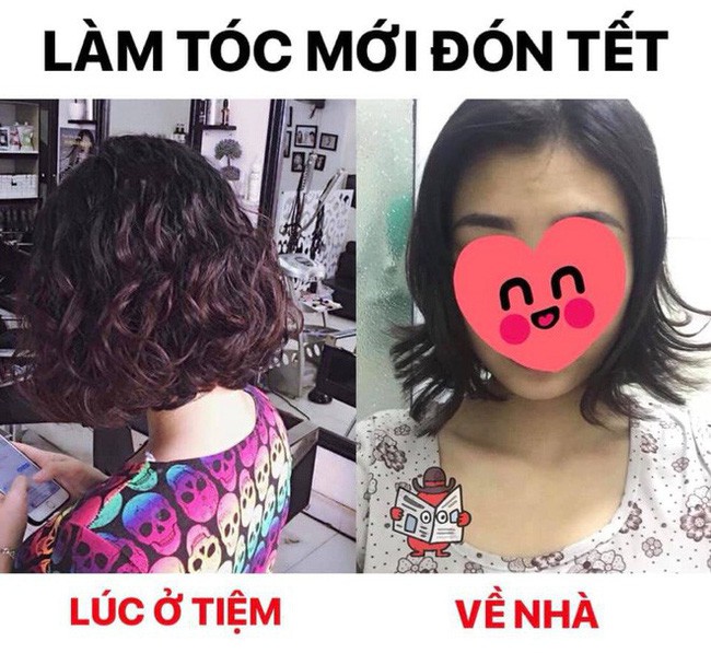 Đầu tư cắt tóc đẹp diện Tết, cẩn thận mang theo ảnh mẫu, cô nàng vẫn nhận cái kết đớn đau-2