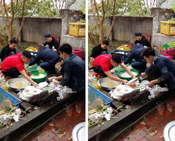 Sau đám cỗ các chàng trai xếp hàng rửa bát khiến hội chị em đổ gục, nhưng lý do phía sau mới thật hài hước-3