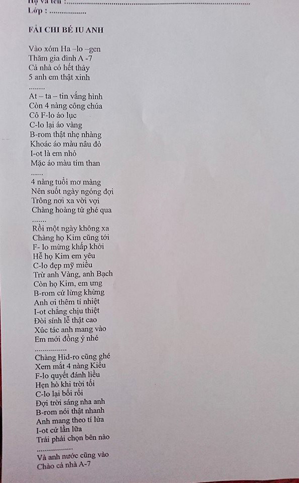 Khi cô giáo thích môn Văn nhưng bị bắt đi dạy Hóa thì cả lớp sẽ nhận đề thi bằng thơ-2