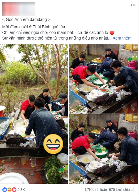 Sau đám cỗ các chàng trai xếp hàng rửa bát khiến hội chị em đổ gục, nhưng lý do phía sau mới thật hài hước-1