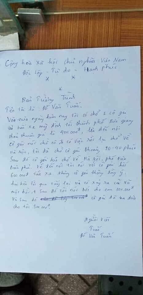 Tài xế xe ôm Văn Minh nói lí do chặt chém cô gái 500.000 đồng cho quãng đường gần 10km-2
