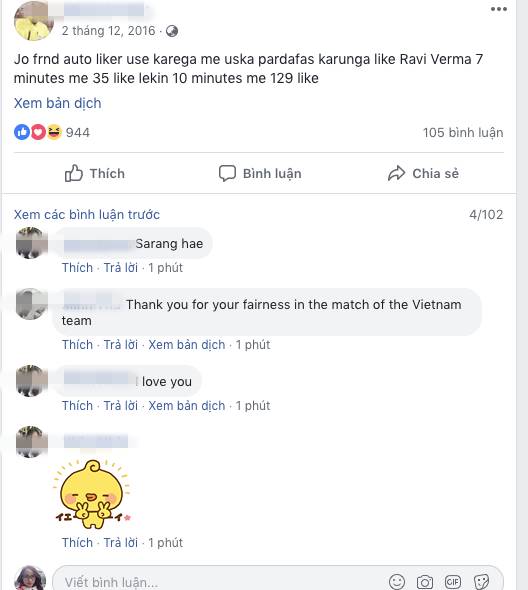 Sung sướng với quyết định của trọng tài, dân mạng Việt Nam làm điều lạ kỳ trên facebook ông-6