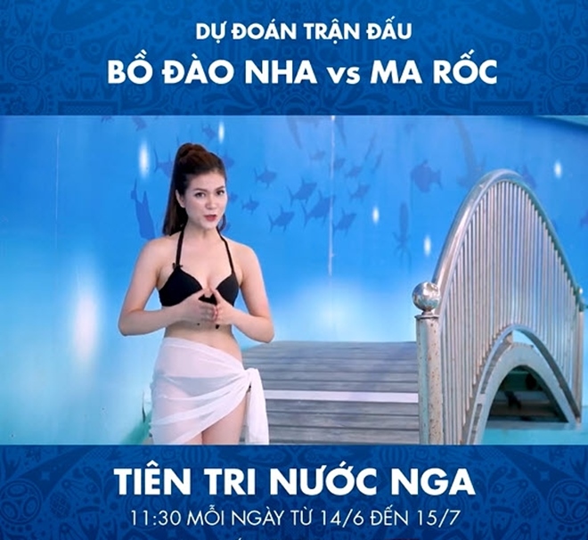 Nữ MC diện bikini bình luận bóng đá bất ngờ xuất hiện trên khán đài trận VN - Yemen-4