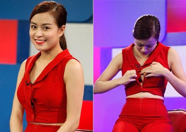 Mặc váy gợi cảm khoe vòng 1 ngồn ngộn, Phương Mai và loạt sao này ê chề vì... tụt váy-10