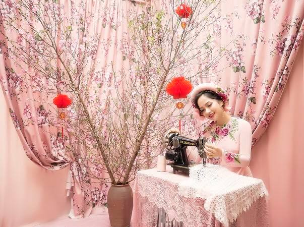 Diễn viên Diệu Thảo Phía trước là bầu trời e ấp như thiếu nữ trong bộ hình đón Tết-6