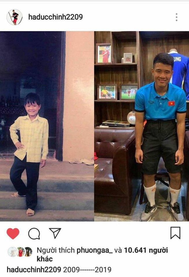 Kém miếng khó chịu khi cả thế giới đăng ảnh thử thách 10 năm, Hà Đức Chinh cũng bon chen làm 1 tấm-1