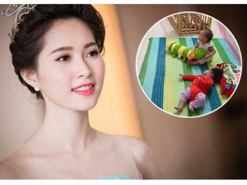 Con gái Sophia gần 1 tuổi diện Áo dài đỏ rực cực đáng yêu đón Tết cùng mẹ Đặng Thu Thảo-5