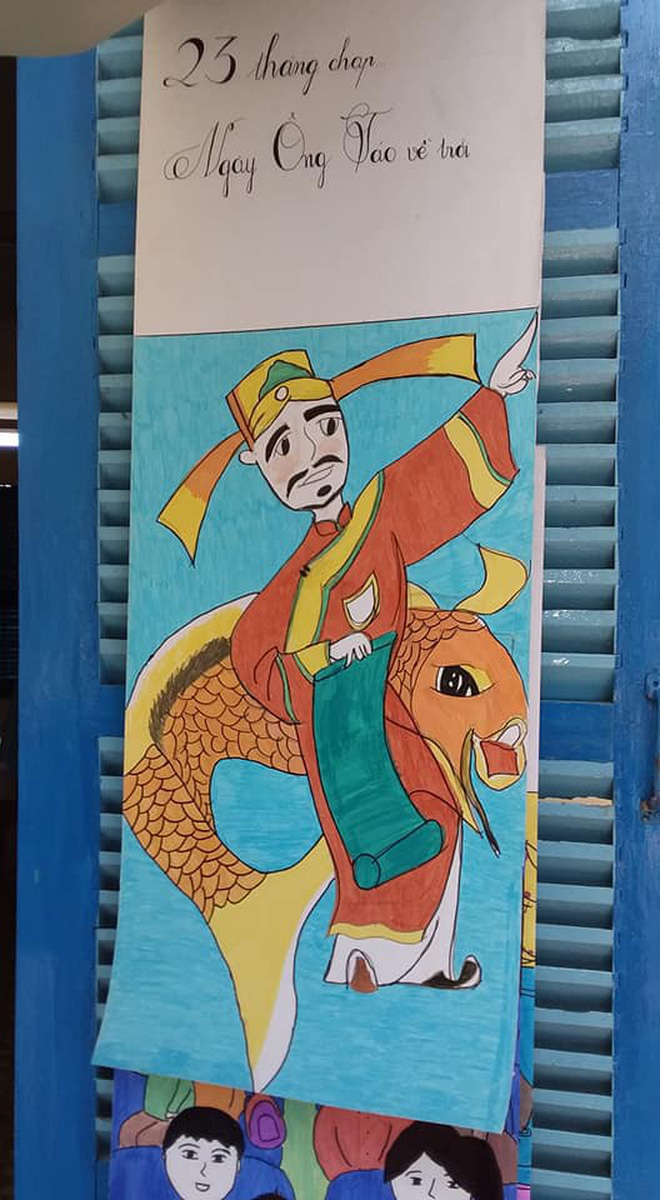 Lớp học trang hoàng đón xuân quá đẹp mắt khiến mọi người phải thốt lên: Tết về thật rồi!-7