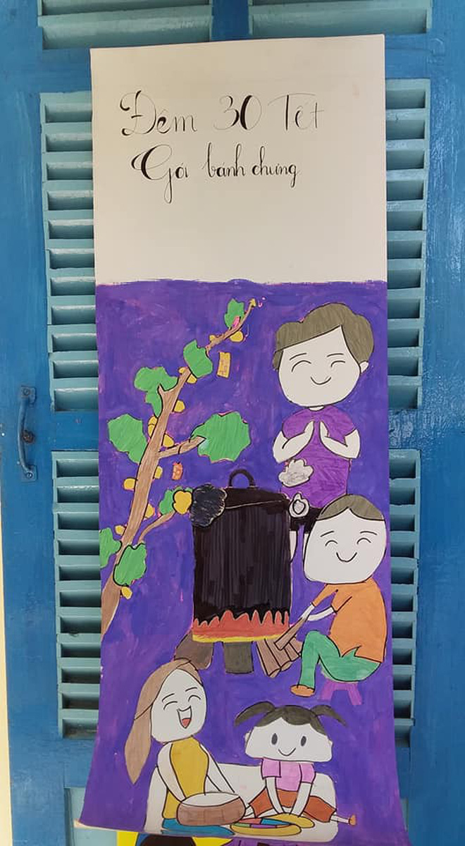 Lớp học trang hoàng đón xuân quá đẹp mắt khiến mọi người phải thốt lên: Tết về thật rồi!-10