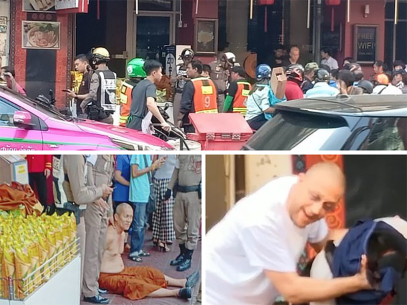 Thái Lan: Nhà sư đâm trọng thương người bán hàng rong để chứng minh bùa bảo vệ của anh ta vô tác dụng-2