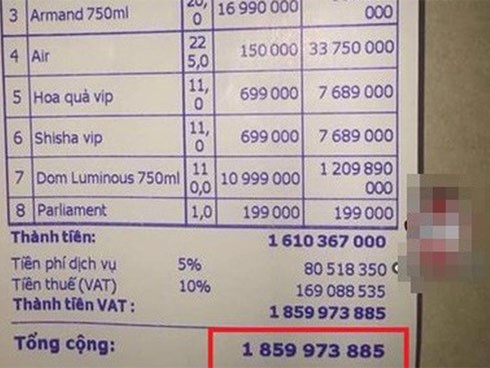 Xôn xao hóa đơn đi bar 2 tỉ khiến dân mạng thảng thốt: 'Uống vài hớp rượu đi luôn căn nhà là có thật!'