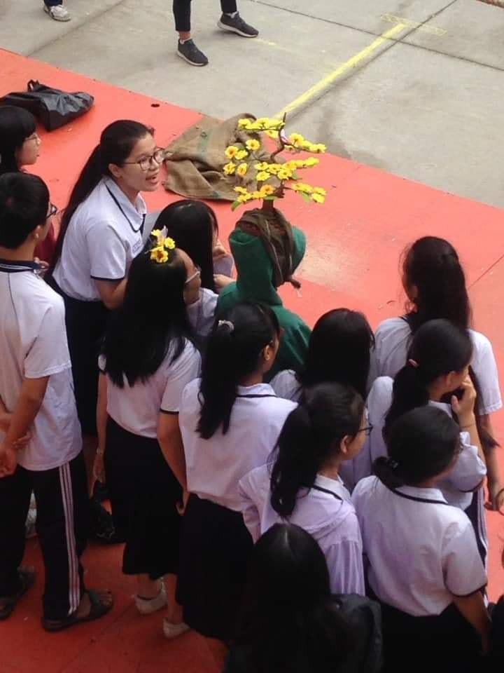 Không khí Tết ở các trường học: Nơi sắm hẳn chậu đào đắt tiền, nơi rộn ràng thi làm bánh chưng-3