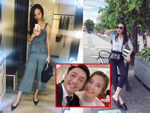 Kín tiếng là thế nhưng hôn thê của Cường Đô La cũng là tay chơi hàng hiệu, mix đồ cao tay chẳng kém cạnh ai