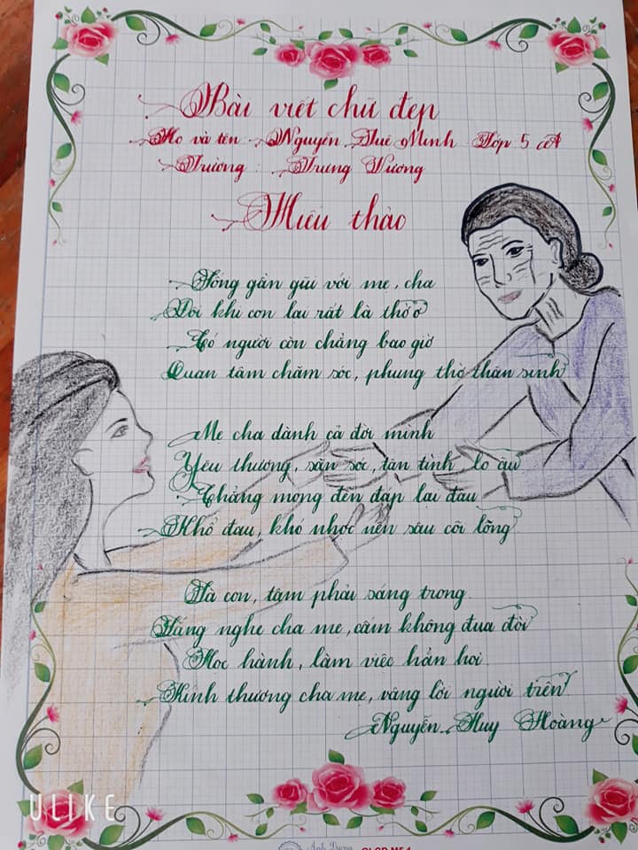 Ảnh: Nét chữ chào xuân của học sinh tiểu học như rồng bay phượng múa-6