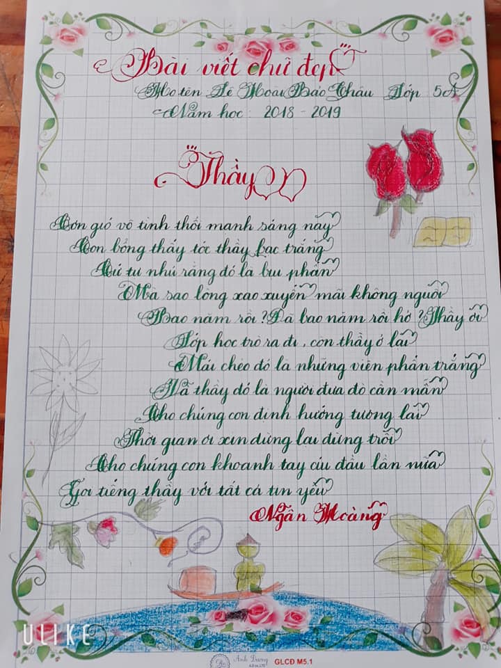 Ảnh: Nét chữ chào xuân của học sinh tiểu học như rồng bay phượng múa-7