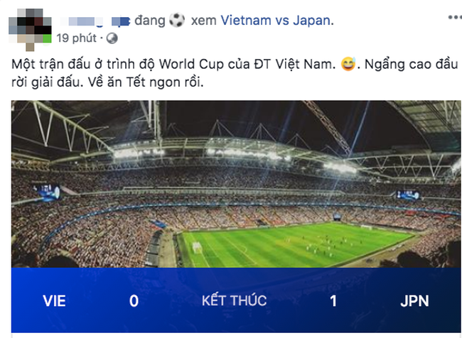 Thua Nhật Bản 1-0, người hâm mộ tuyển Việt Nam liên tiếp động viên: Về ăn Tết thôi, các em đã làm rất tốt-3