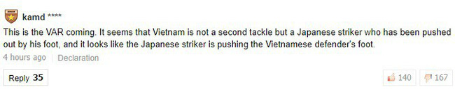 Người Hàn Quốc cho rằng Nhật Bản thắng Việt Nam chỉ vì có VAR-4