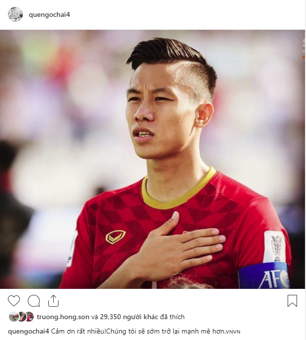Các cầu thủ Việt Nam chia sẻ gì trên MXH sau màn đối đầu nghẹt thở với Nhật Bản?-1