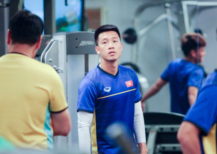 Tuyển Việt Nam hăng say tập gym trước trận gặp Yemen-5