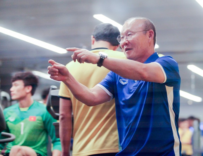 Tuyển Việt Nam hăng say tập gym trước trận gặp Yemen-2