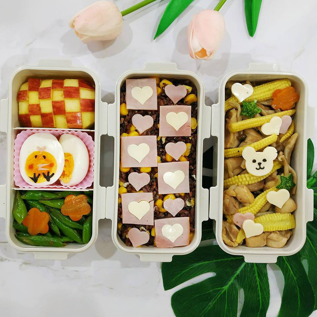 Choáng với vô số hộp cơm siêu đẹp của 9x khéo tay làm cho chồng mỗi ngày-6