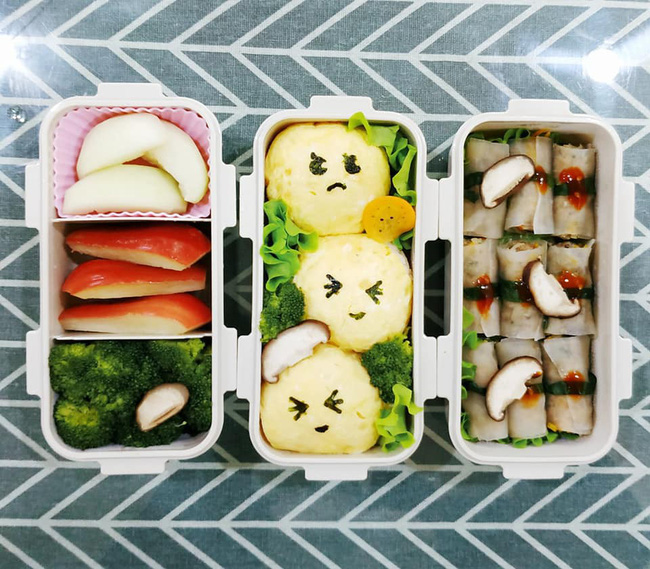 Choáng với vô số hộp cơm siêu đẹp của 9x khéo tay làm cho chồng mỗi ngày-2