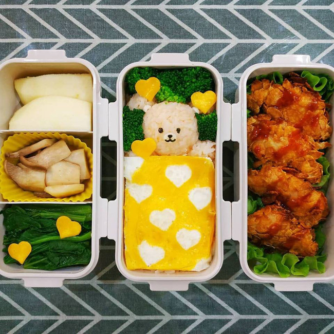 Choáng với vô số hộp cơm siêu đẹp của 9x khéo tay làm cho chồng mỗi ngày-4