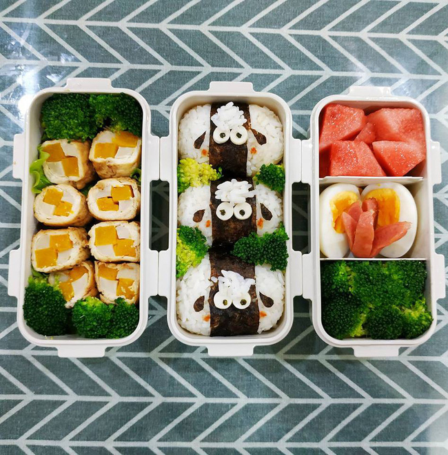 Choáng với vô số hộp cơm siêu đẹp của 9x khéo tay làm cho chồng mỗi ngày-5