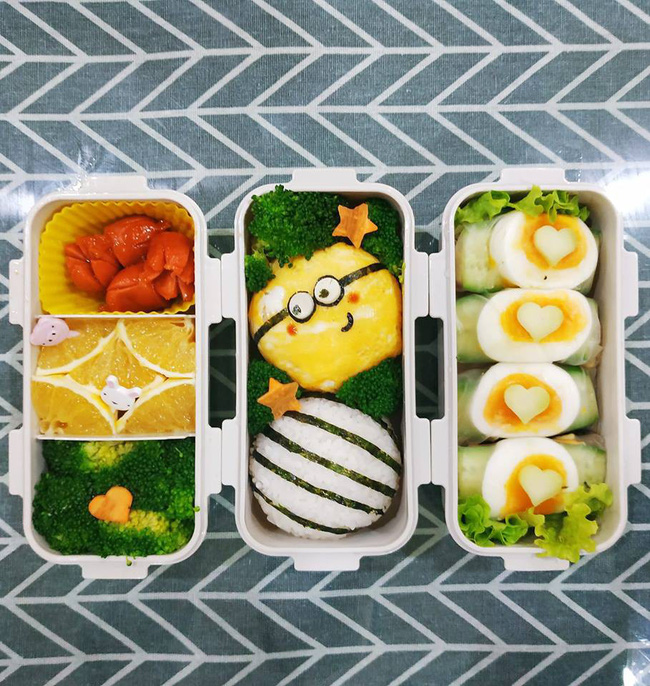 Choáng với vô số hộp cơm siêu đẹp của 9x khéo tay làm cho chồng mỗi ngày-8