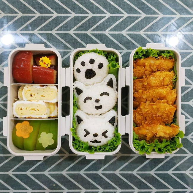 Choáng với vô số hộp cơm siêu đẹp của 9x khéo tay làm cho chồng mỗi ngày-11