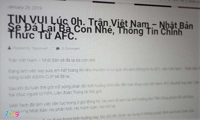 Tin đồn Việt Nam tái đấu Nhật Bản lan truyền mạng xã hội-2