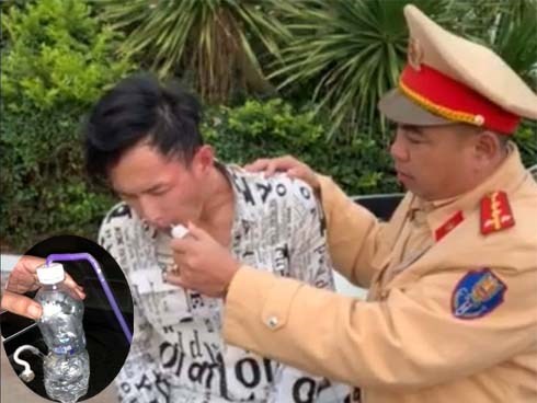 Tài xế phê ma túy, tông thẳng vào CSGT