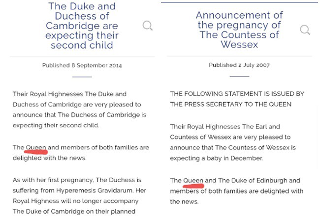 Người hâm mộ ngỡ ngàng phát hiện hóa ra Nữ hoàng Anh chưa từng xác nhận chuyện Meghan mang thai dựa vào điều này-2