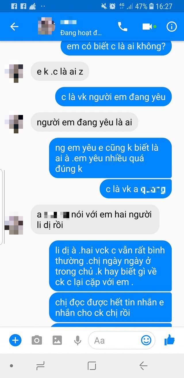 Bồ nhí của chồng ngang ngược, nhắn tin ép người vợ li hôn - chuyện khiến MXH dậy sóng-3