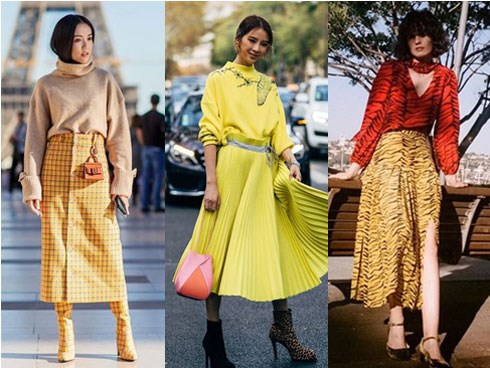 3 mẫu váy chứng minh vàng là màu sắc thời thượng nhất 2019