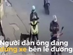 Clip: 2 xe đầu kéo đối đầu nhau, tài xế hoảng sợ nhảy khỏi buồng lái thoát nạn-1