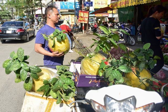 Độc, lạ: Bưởi khủng 13kg/quả, giá bạc triệu hút khách chơi Tết-8