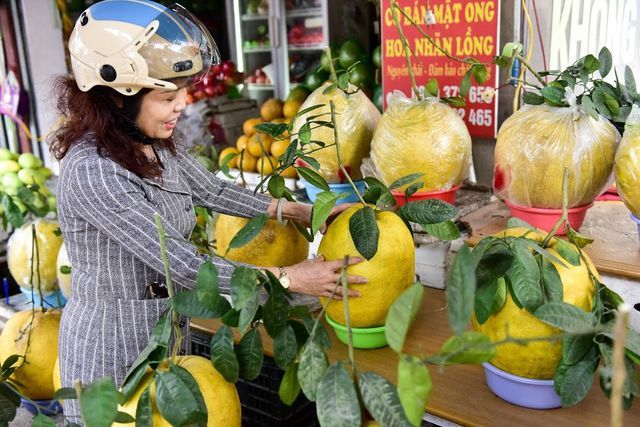 Độc, lạ: Bưởi khủng 13kg/quả, giá bạc triệu hút khách chơi Tết-9