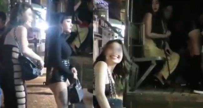 Clip các nữ tiếp viên karaoke xinh như hoa cười tươi khi bị bắt về trụ sở công an-1