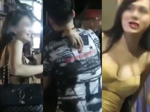 Clip các nữ tiếp viên karaoke xinh như hoa cười tươi khi bị bắt về trụ sở công an