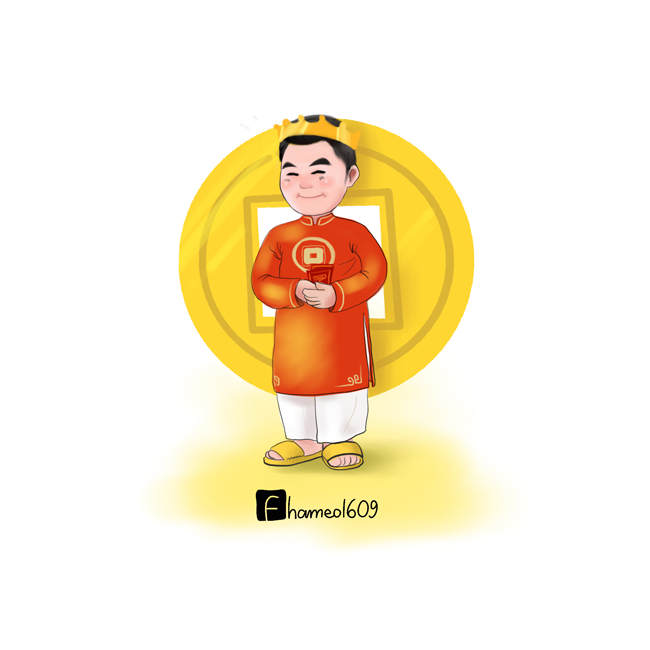 Cầu thủ Việt Nam tưng bừng đón Tết trong loạt tranh chibi đáng yêu-5